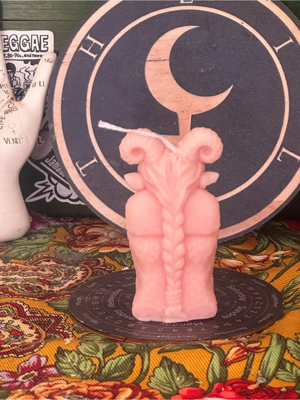 Pink Mystical Woman Candle